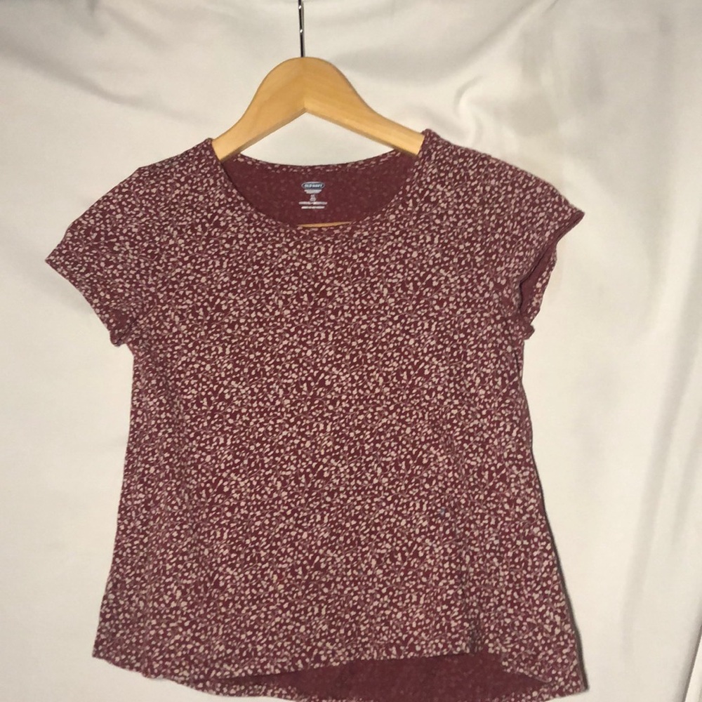 Red and white T-shirt